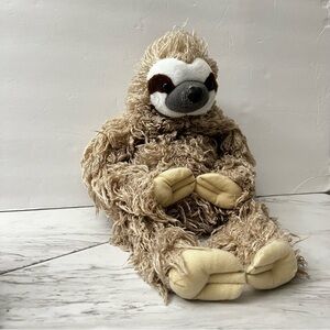 Wild Republic Three Toed Sloth Plush Stuffed Animal Realistic Furry Fuzzy Brown